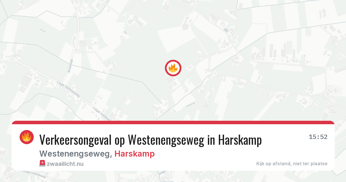 Verkeersongeval op Westenengseweg in Harskamp — 28 mei 2026