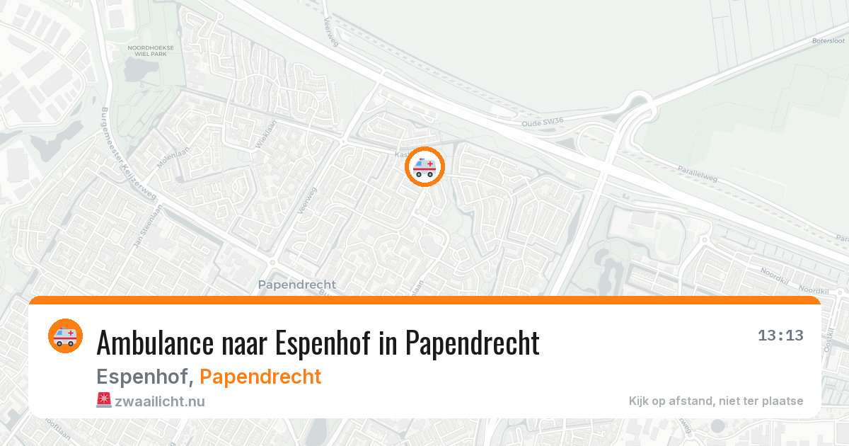 Ambulance naar Espenhof in Papendrecht — 24 jan 2026