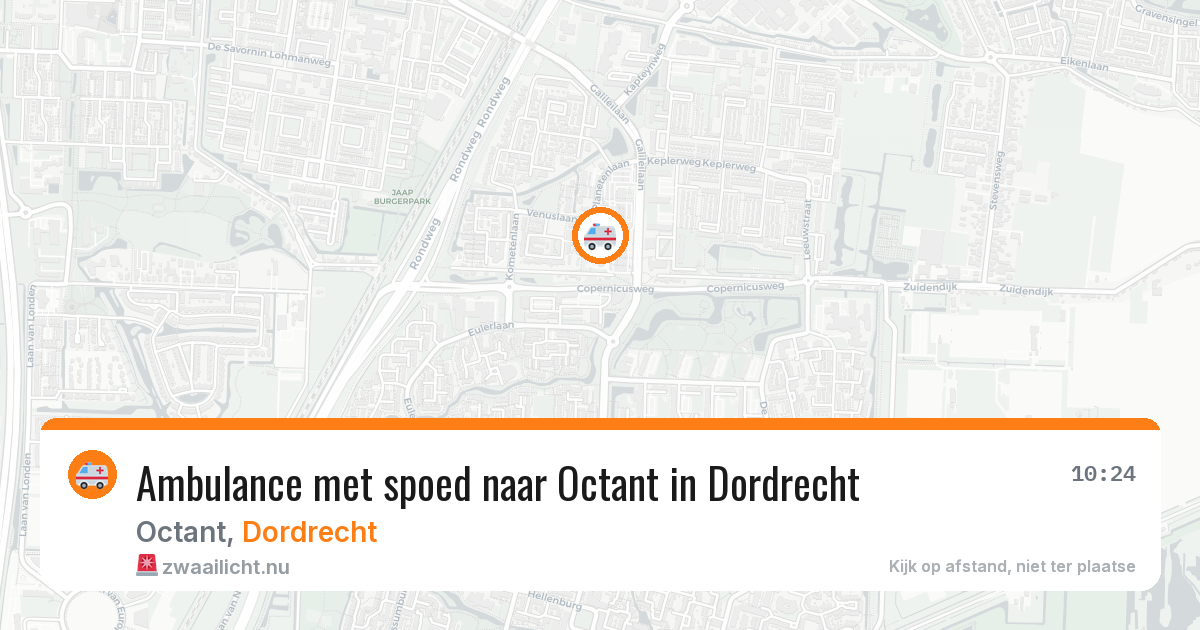 Ambulance met spoed naar Octant in Dordrecht — 27 jul 2026