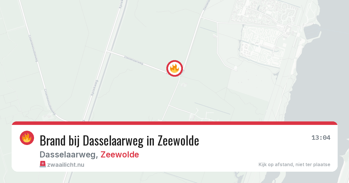 Brand bij Dasselaarweg in Zeewolde — 2 mei 2026