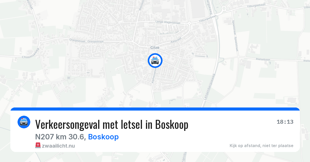 Verkeersongeval met letsel in Boskoop — 21 jan 2026