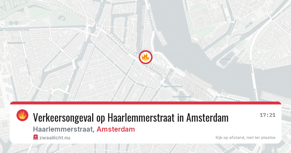 Verkeersongeval op Haarlemmerstraat in Amsterdam — 28 mei 2026
