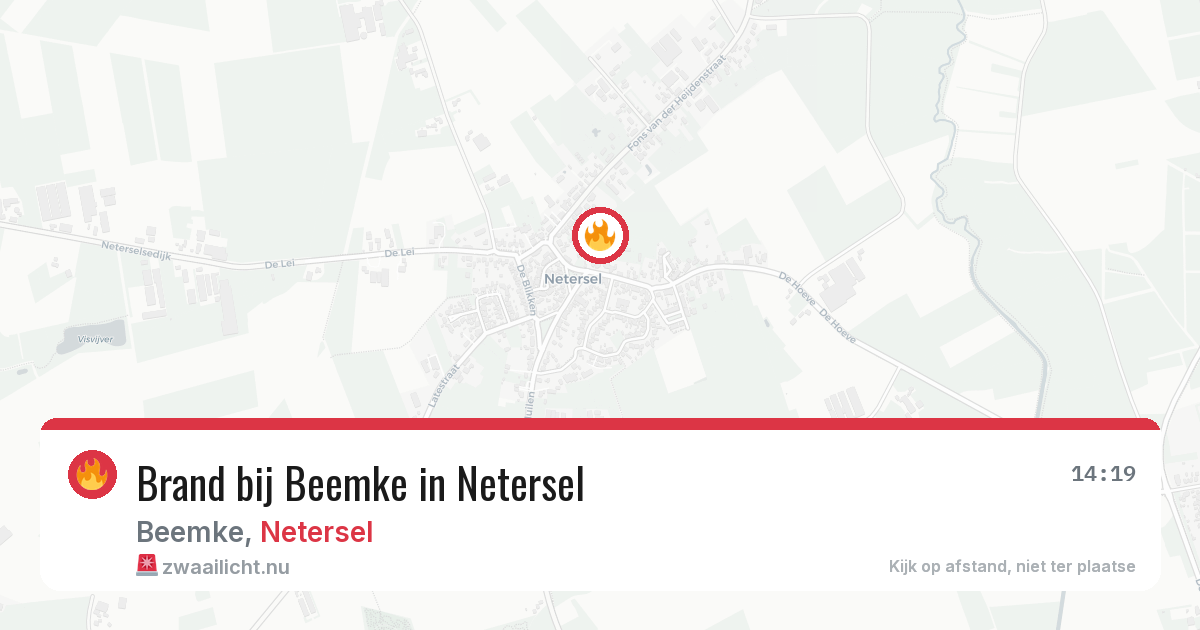 Brand bij Beemke in Netersel — 21 jul 2026