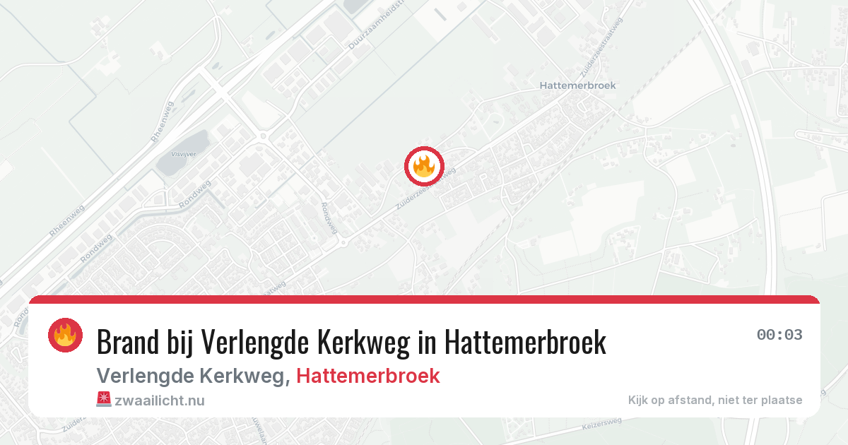 Brand bij Verlengde Kerkweg in Hattemerbroek — 14 feb 2026