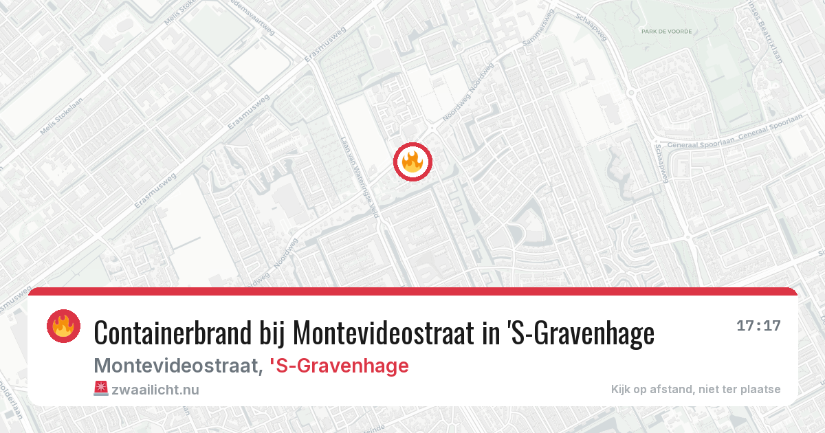 Containerbrand bij Montevideostraat in 'S-Gravenhage — 4 apr 2026