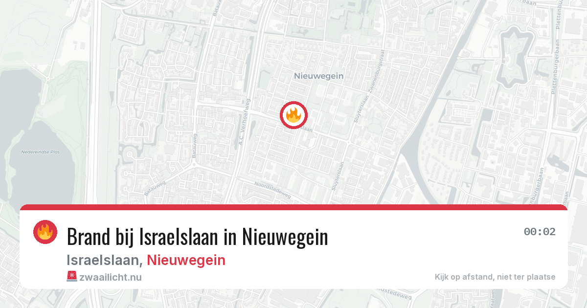 Brand bij Israelslaan in Nieuwegein — 8 jun 2026