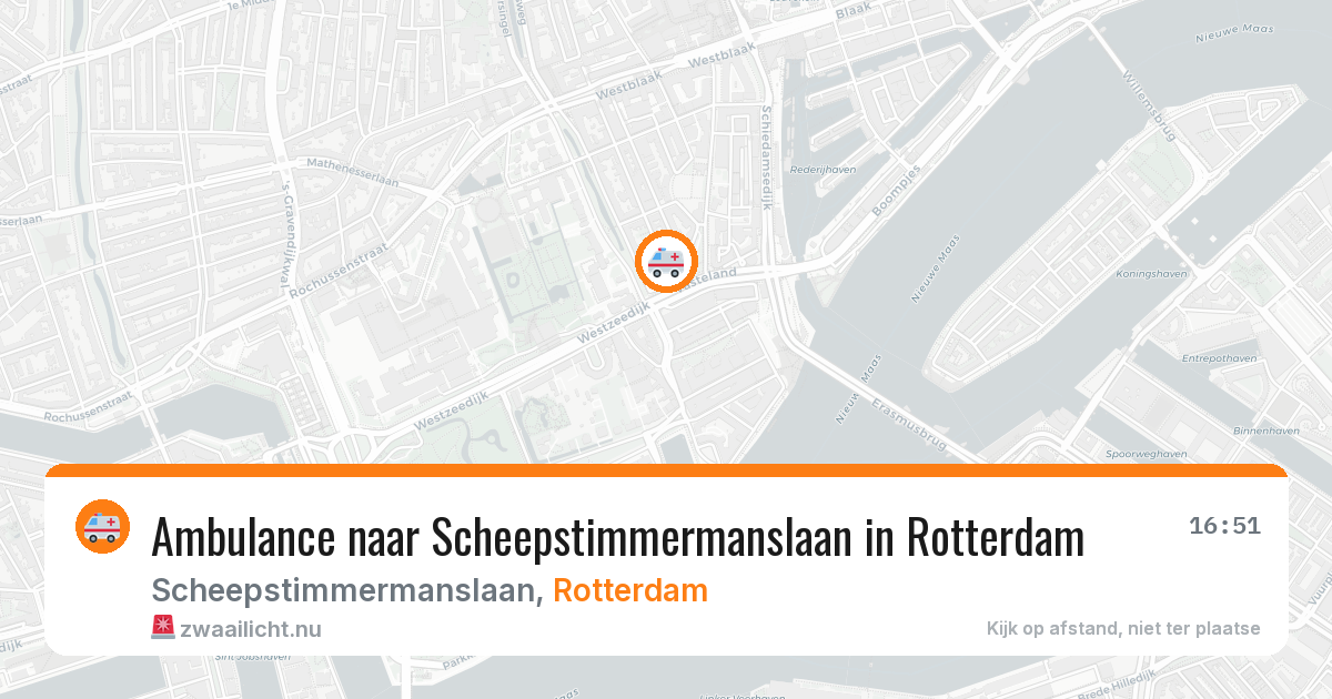 Ambulance naar Scheepstimmermanslaan in Rotterdam — 6 jun 2026