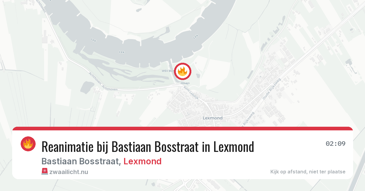 Reanimatie bij Bastiaan Bosstraat in Lexmond — 17 apr 2026