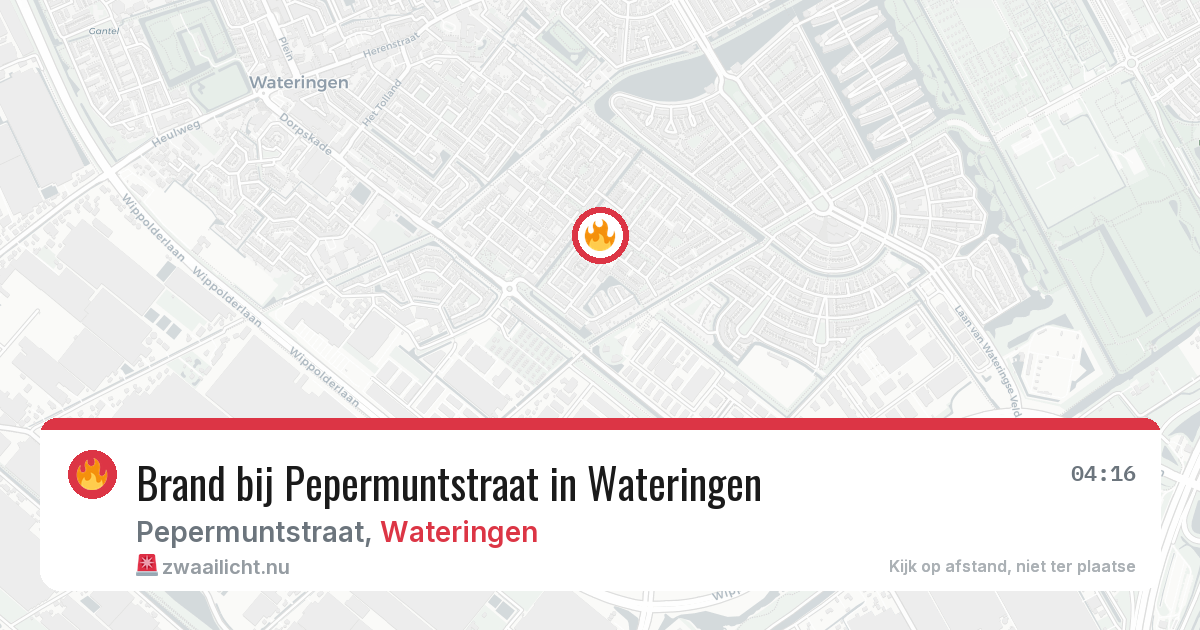 Brand bij Pepermuntstraat in Wateringen — 11 jun 2026
