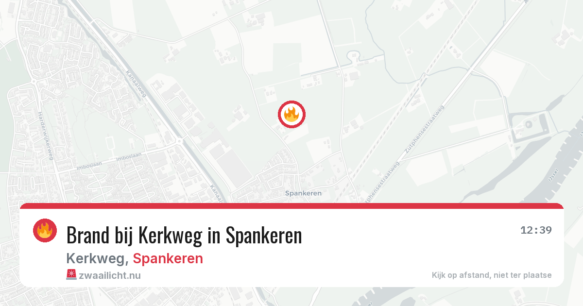 Brand bij Kerkweg in Spankeren — 13 mrt 2026