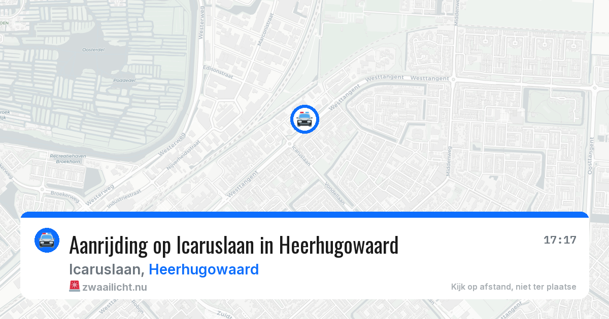 Aanrijding op Icaruslaan in Heerhugowaard — 23 mrt 2026