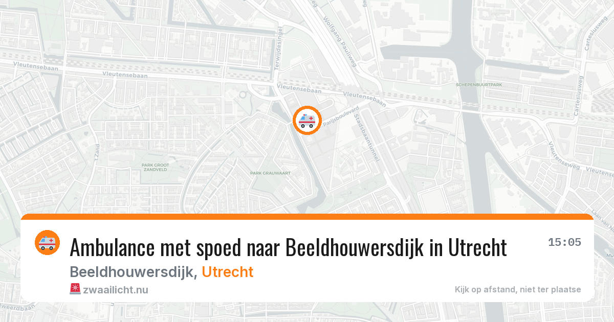 Ambulance met spoed naar Beeldhouwersdijk in Utrecht — 27 apr 2026