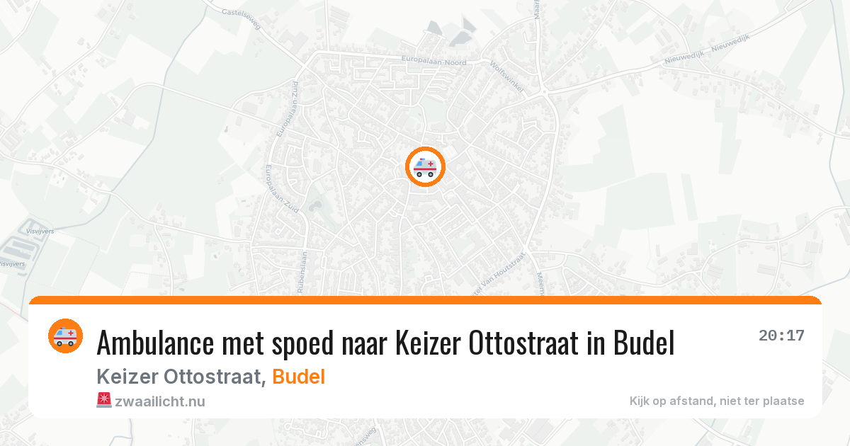 Ambulance met spoed naar Keizer Ottostraat in Budel — 24 jul 2026