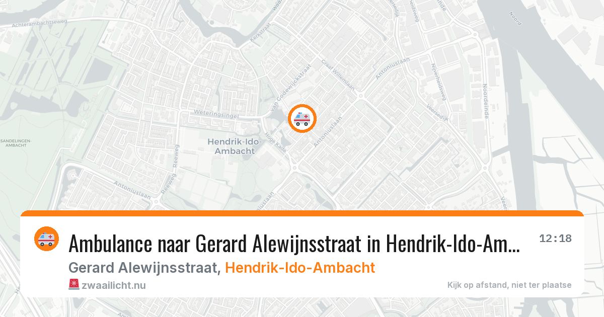 Ambulance naar Gerard Alewijnsstraat in Hendrik-Ido-Ambacht — 13 jul 2026