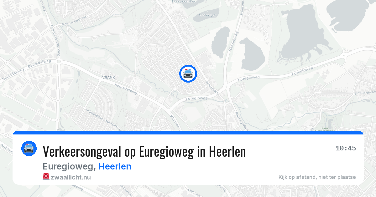 Verkeersongeval op Euregioweg in Heerlen — 25 mei 2026