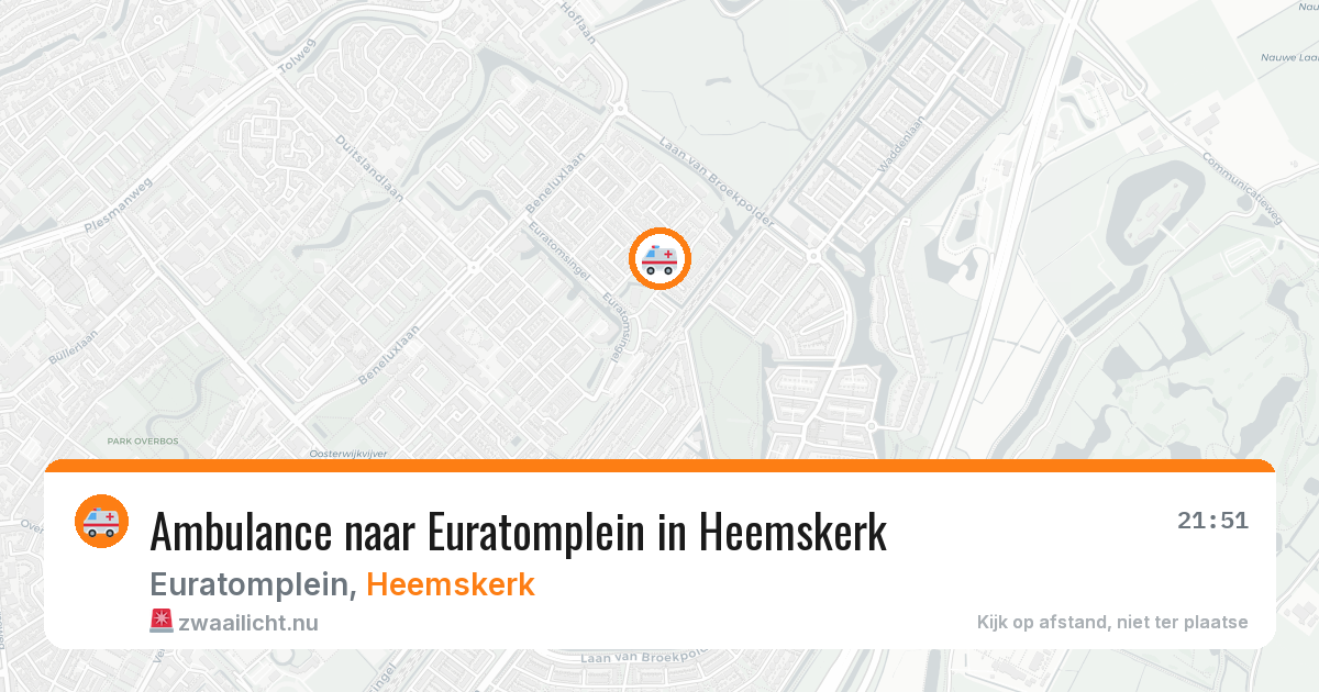 Ambulance naar Euratomplein in Heemskerk — 4 jun 2026