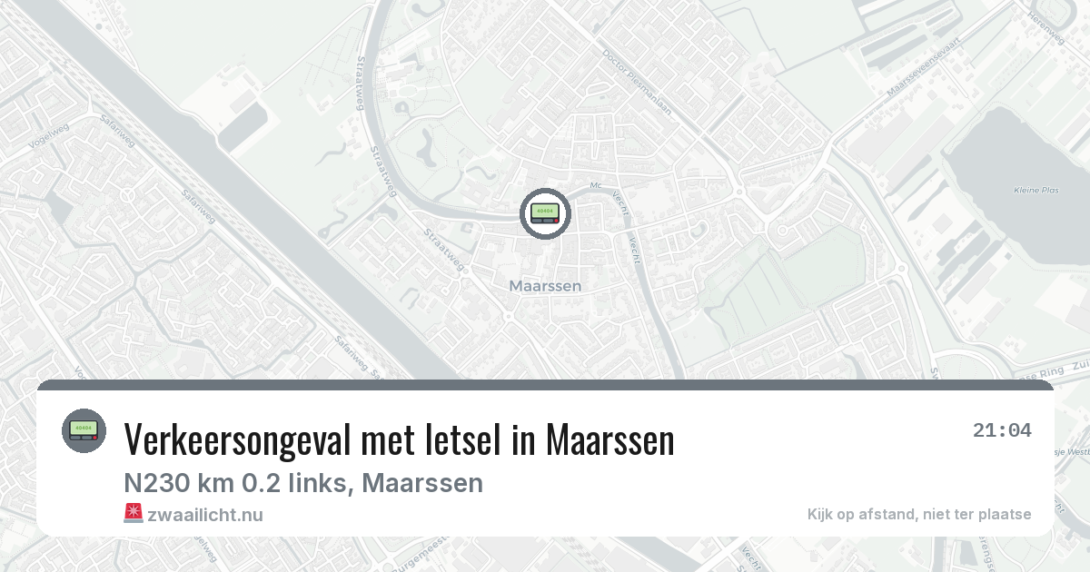 Verkeersongeval met letsel in Maarssen — 6 feb 2026