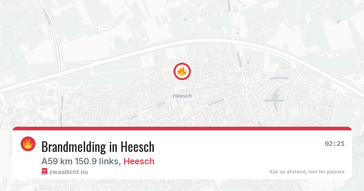 Brandmelding in Heesch — 3 apr 2026
