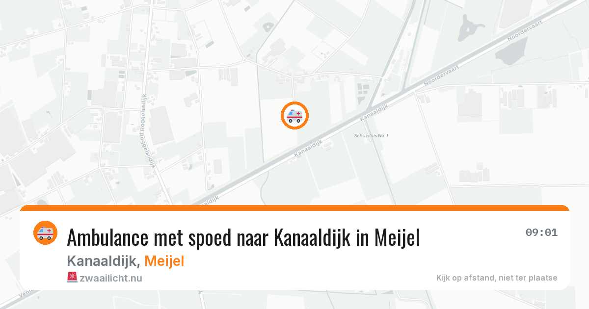 Ambulance met spoed naar Kanaaldijk in Meijel — 12 jul 2026