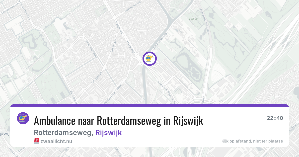 Ambulance naar Rotterdamseweg in Rijswijk — 30 mrt 2026