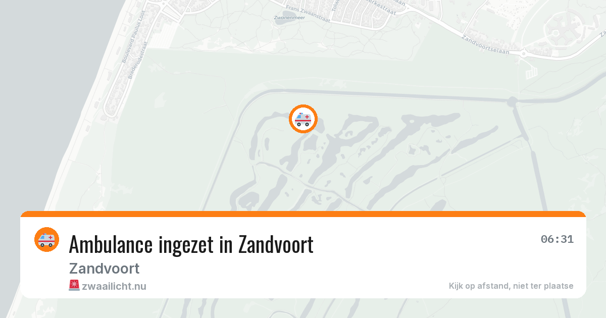Ambulance ingezet in Zandvoort — 26 jul 2026