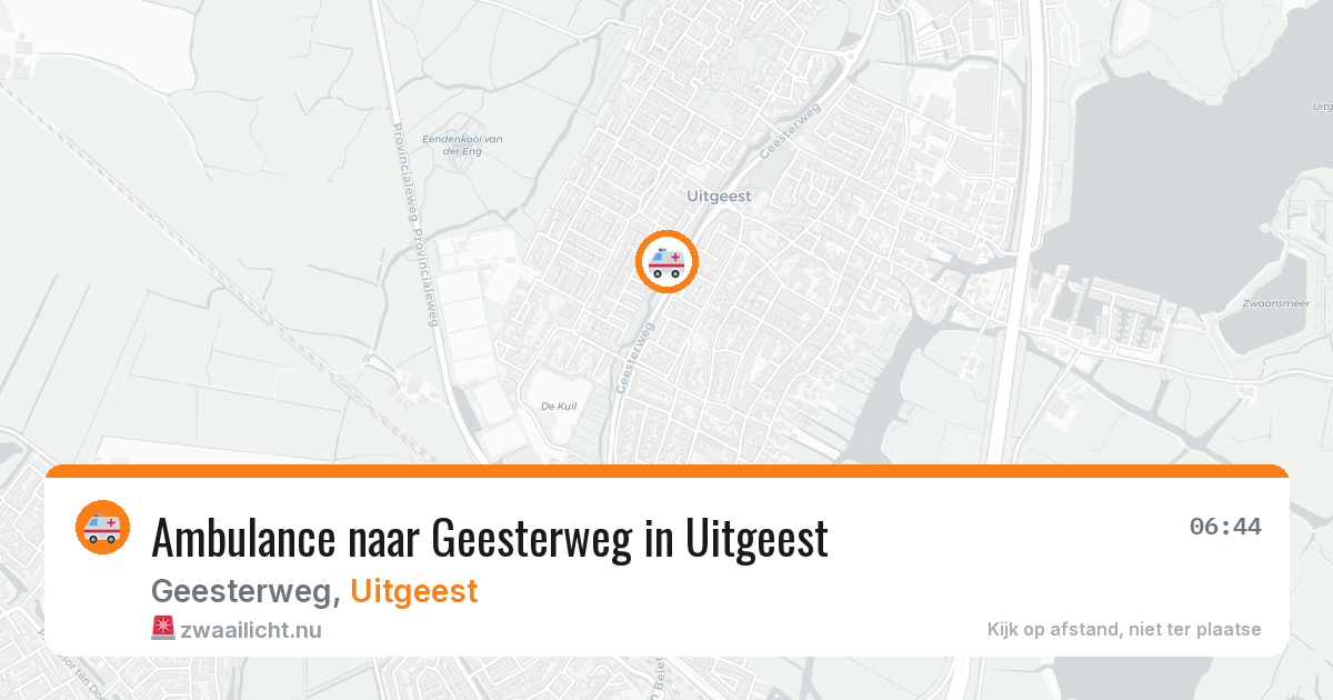 Ambulance naar Geesterweg in Uitgeest — 15 jul 2026