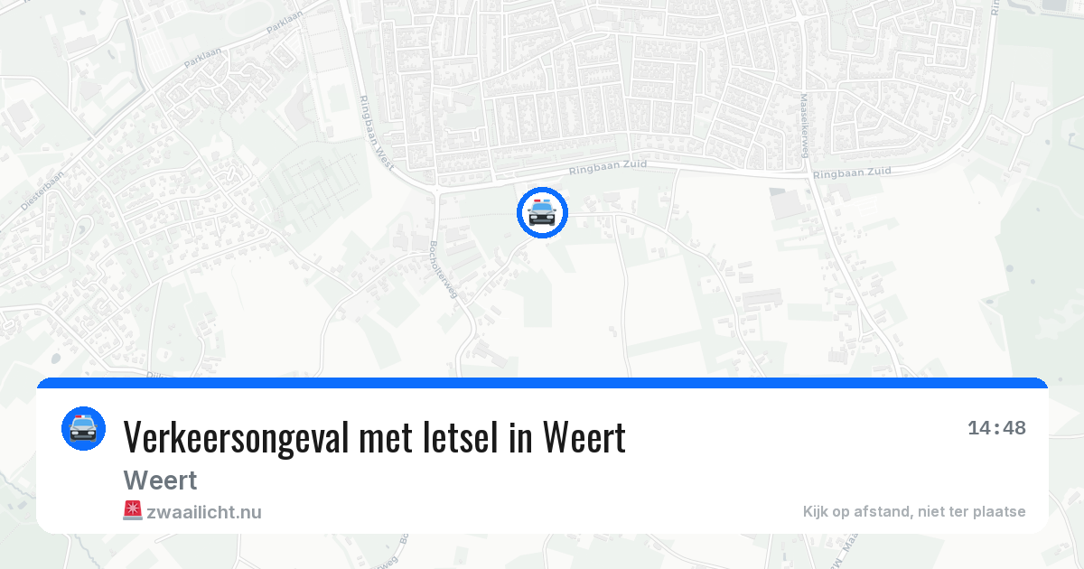 Verkeersongeval met letsel in Weert — 13 mei 2026