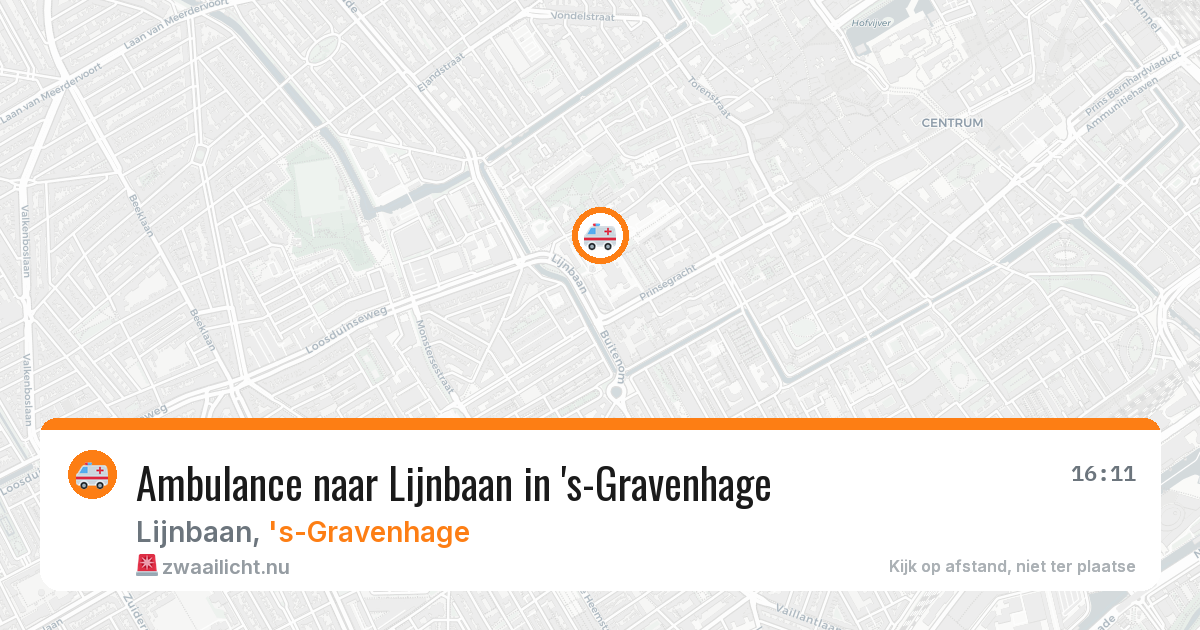 Ambulance naar Lijnbaan in 's-Gravenhage — 31 mei 2026