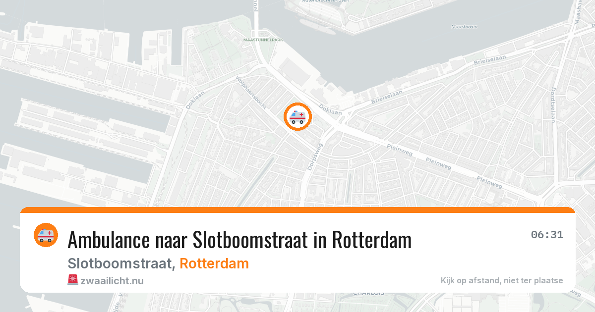 Ambulance naar Slotboomstraat in Rotterdam — 18 mei 2026