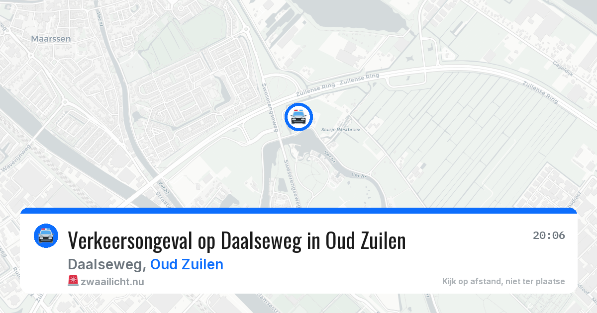 Verkeersongeval op Daalseweg in Oud Zuilen — 10 jul 2026