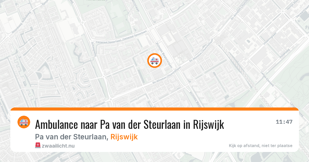 Ambulance naar Pa van der Steurlaan in Rijswijk — 1 jun 2026