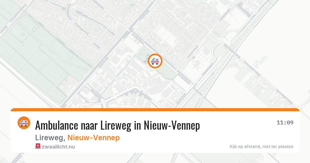 Ambulance naar Lireweg in Nieuw-Vennep — 23 jul 2026