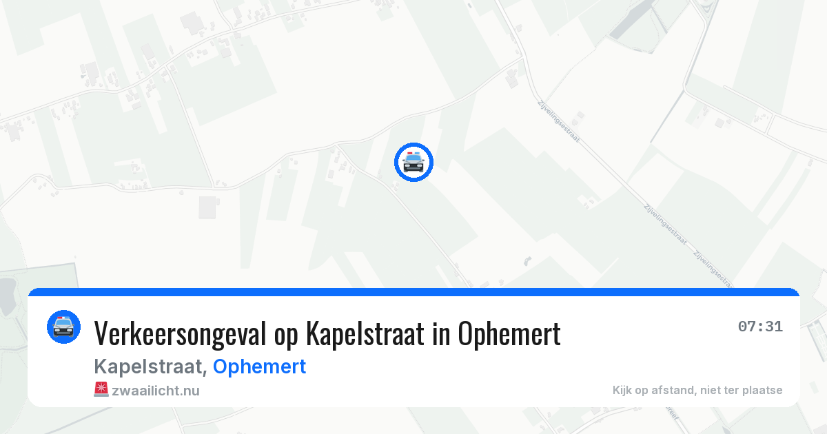 Verkeersongeval op Kapelstraat in Ophemert — 19 mrt 2026