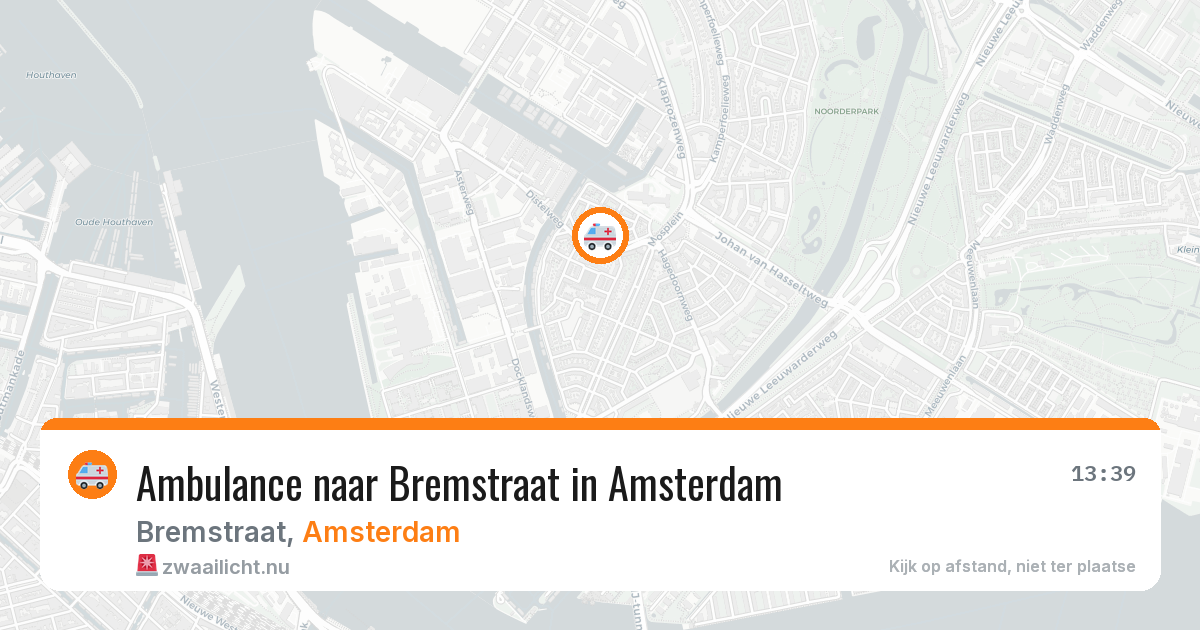 Ambulance naar Bremstraat in Amsterdam — 10 apr 2026