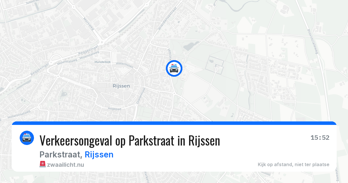 Verkeersongeval op Parkstraat in Rijssen — 13 apr 2026
