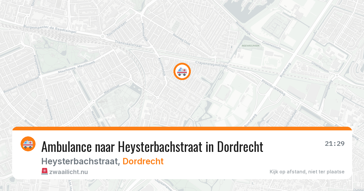 Ambulance naar Heysterbachstraat in Dordrecht — 12 jul 2026