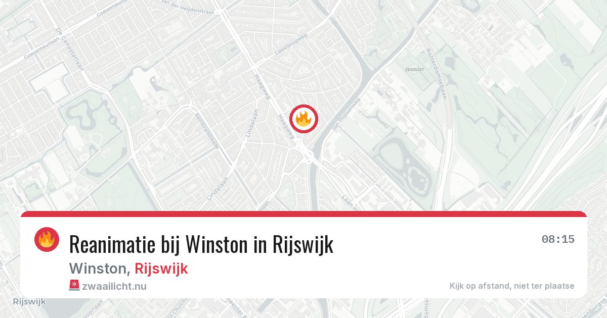 Reanimatie bij Winston in Rijswijk — 17 mrt 2026