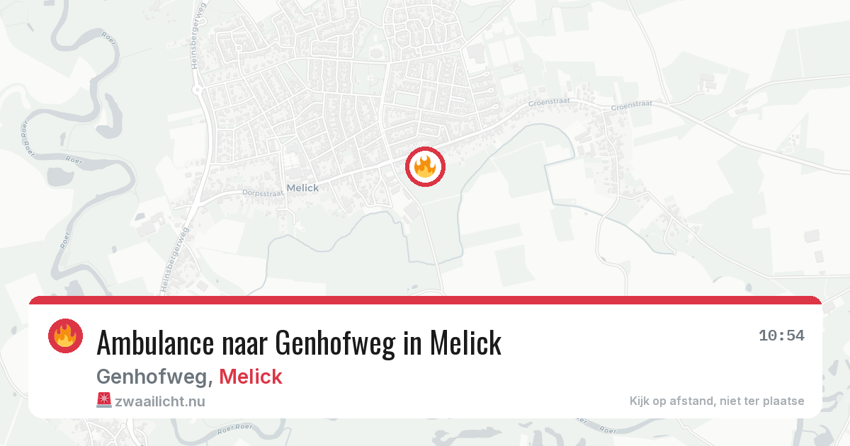 Ambulance naar Genhofweg in Melick — 5 jul 2026
