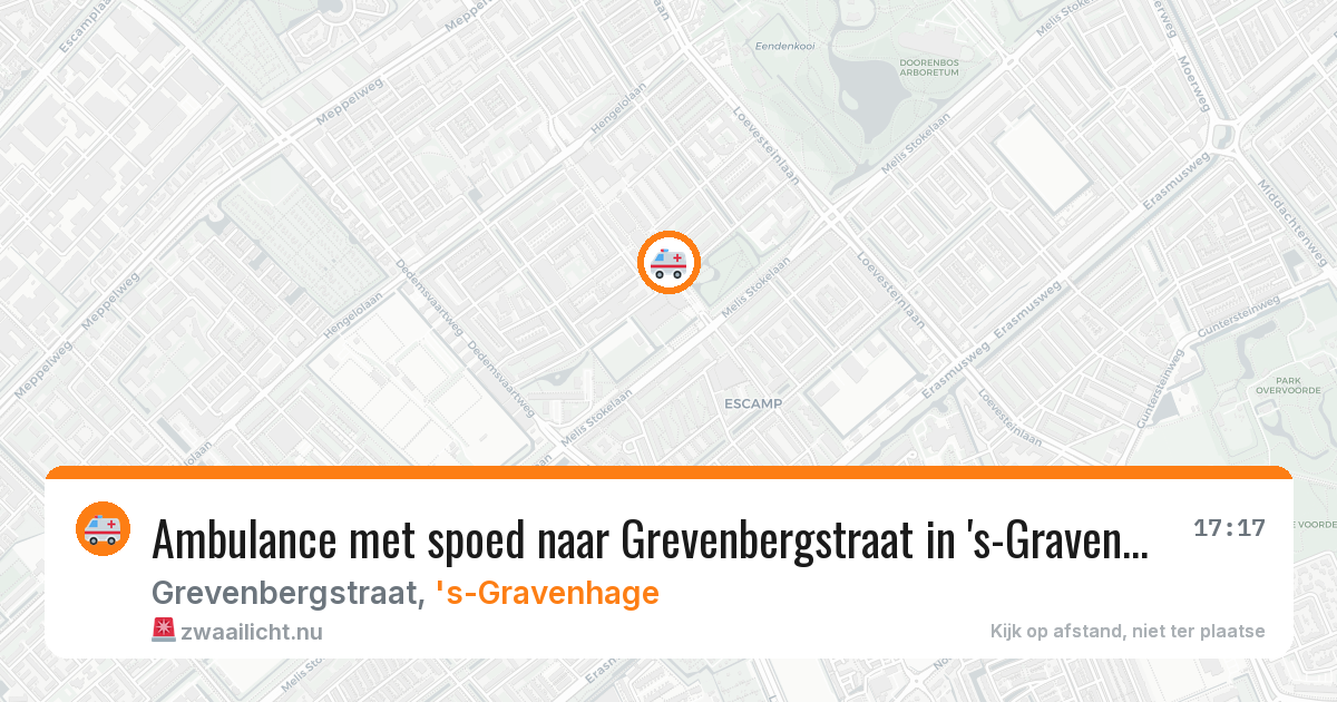 Ambulance met spoed naar Grevenbergstraat in 's-Gravenhage — 3 mrt 2026