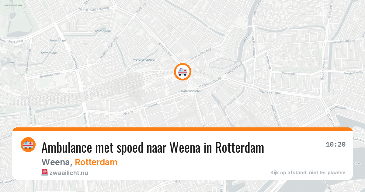 Ambulance met spoed naar Weena in Rotterdam — 11 apr 2026