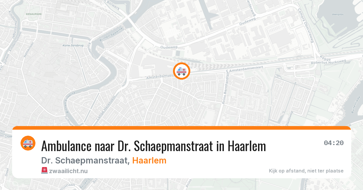 Ambulance naar Dr. Schaepmanstraat in Haarlem — 4 jun 2026