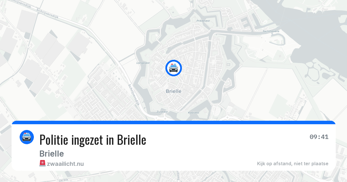 Politie ingezet in Brielle — 18 apr 2026 | 🚨 Zwaailicht.nu