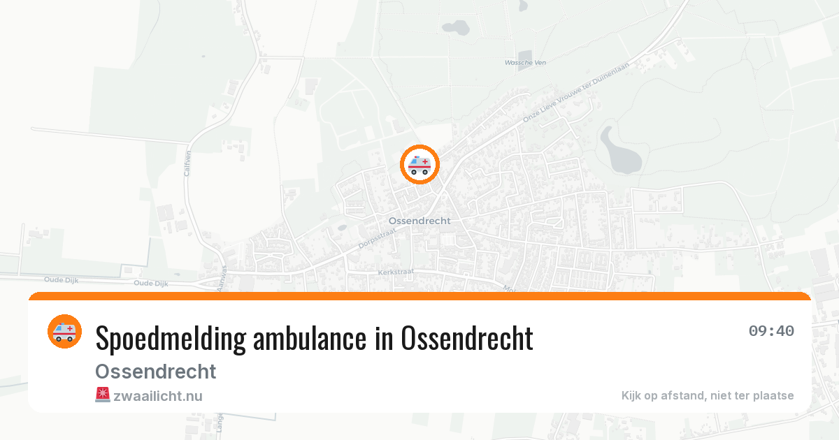 Spoedmelding ambulance in Ossendrecht — 2 jun 2026
