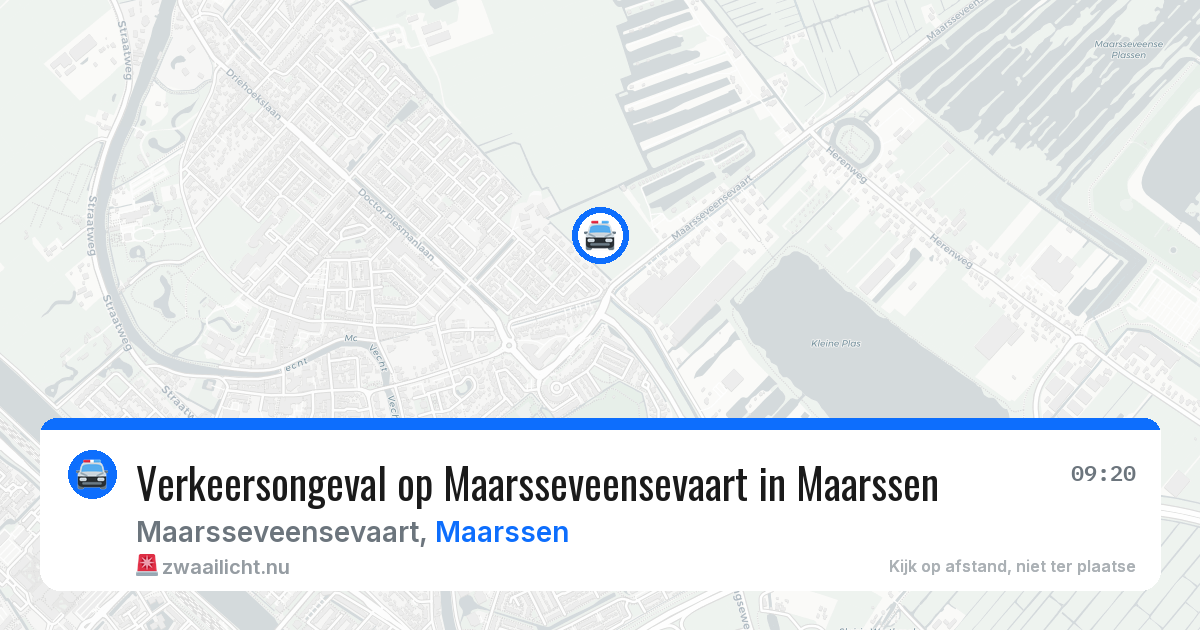 Verkeersongeval op Maarsseveensevaart in Maarssen — 16 jul 2026