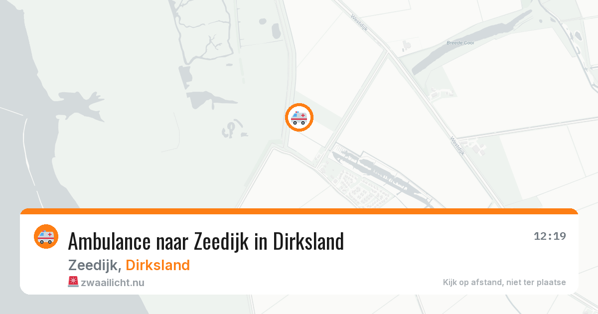 Ambulance naar Zeedijk in Dirksland — 16 jul 2026
