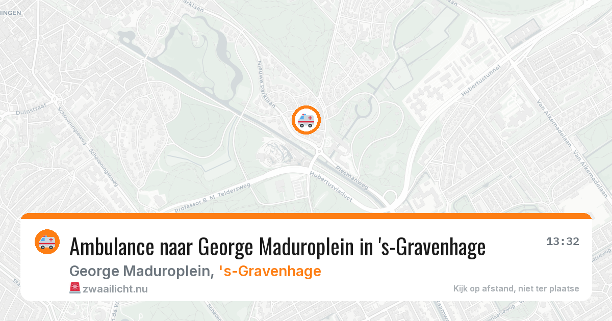 Ambulance naar George Maduroplein in 's-Gravenhage — 21 jul 2026