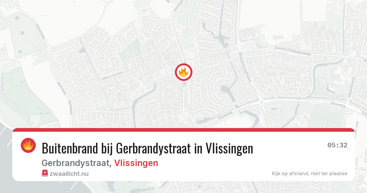 Buitenbrand bij Gerbrandystraat in Vlissingen — 30 mei 2026