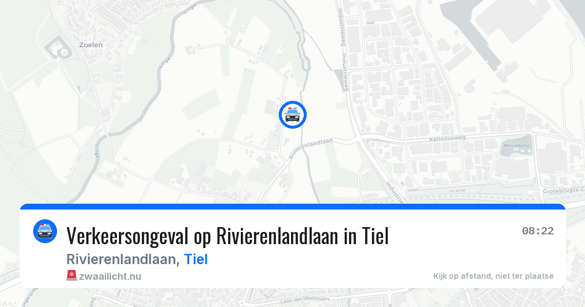 Verkeersongeval op Rivierenlandlaan in Tiel — 11 feb 2026