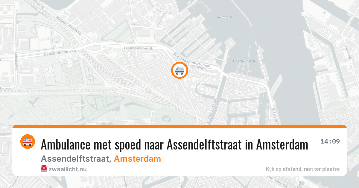 Ambulance met spoed naar Assendelftstraat in Amsterdam — 26 mrt 2026