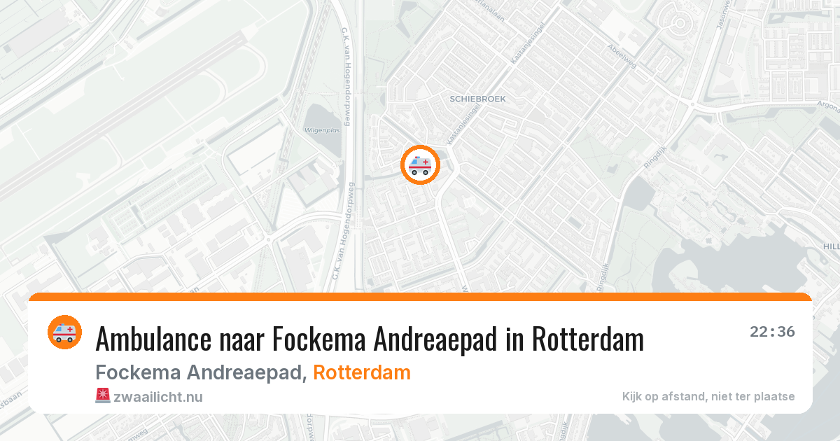 Ambulance naar Fockema Andreaepad in Rotterdam — 15 jul 2026